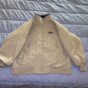 Land’s End Men's Tan Fleece Lined Coat